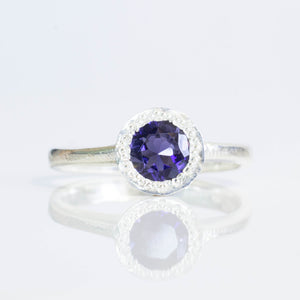 Lota Ring - Sterling Silver with Iolite