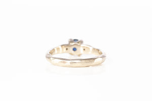 Mira Ring - 18ct White Gold with 5.7mm Teal Sapphire