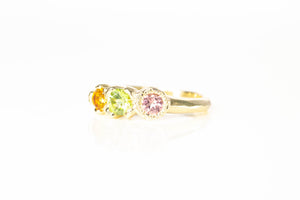 Hecate Ring - 9ct Yellow Gold with Peridot, Citrine and Tourmaline