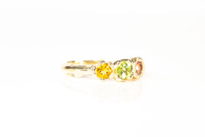 Hecate Ring - 9ct Yellow Gold with Peridot, Citrine and Tourmaline