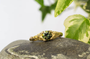 Damo Ring - 18ct Yellow Gold with 1ct Green Sapphire