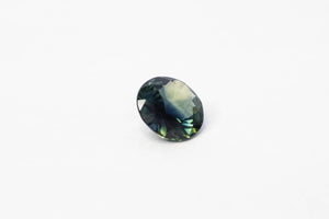 7.5mm 1.52 carat Round-Cut Green Blue Sapphire