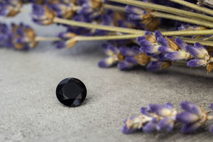 7mm 1.38 carat Round-Cut Black Spinel