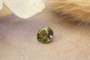 7mm 1.56 carat Round-Cut Green Sapphire
