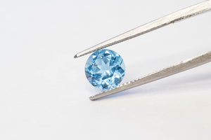 7mm 1.69 carat Round-Cut Blue Topaz