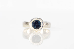 Eluo Ring - Sterling Silver with London Blue Topaz