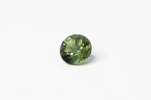 6.13mm 1.1 carat Round-Cut Green Sapphire