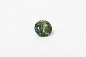 6.13mm 1.1 carat Round-Cut Green Sapphire