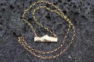 Southern Alps Pendant - Gold Plated