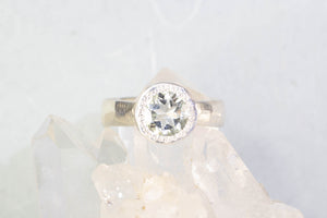 Eluo Ring - Sterling Silver with Mint Quartz