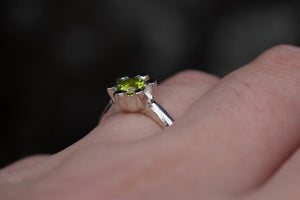 Sol Ring - Sterling Silver with Peridot