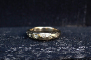 Hestia Ring - Gold with White Recycled Diamonds