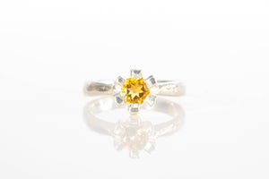 Sol Ring - Sterling Silver with Citrine