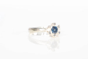 Sol Ring - Sterling Silver with London Blue Topaz