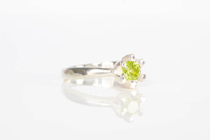 Sol Ring - Sterling Silver with Peridot