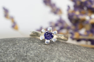 Sol Ring - Sterling Silver with Iolite