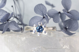 Sol Ring - Sterling Silver with London Blue Topaz