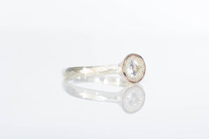 Pelagus Ring - Sterling Silver with White Zircon