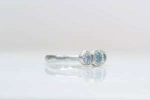 Torci Ring - Sterling Silver with Topaz