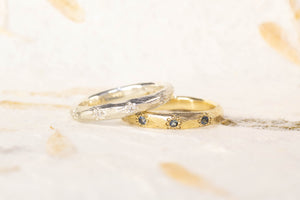 Narrow Terra Band with Gems