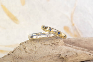 Narrow Terra Band with Gems