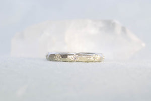 Narrow Terra Band with Gems