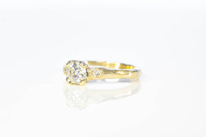 Mira Ring - 9ct Yellow Gold with 0.62ct Lab Diamond
