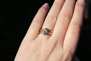 Mira Ring - 9ct Yellow Gold with 0.62ct Lab Diamond