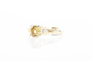 Mira Ring - 9ct Yellow Gold with Yellow Zircon