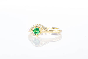 Cybele Ring - 14ct Yellow Gold with Tsavorite Garnet
