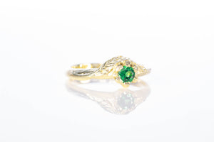Cybele Ring - 14ct Yellow Gold with Tsavorite Garnet