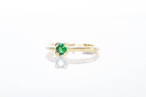 Droplet Ring - 14ct Yellow Gold with Tsavorite Garnet