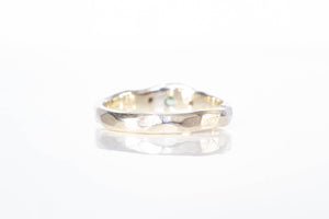 Hestia Ring - 9ct White Gold with Green Sapphire and Lab Diamonds