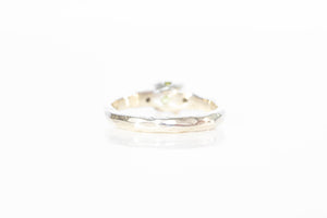 Mira Ring - 9ct White Gold with 0.66ct Light Green Sapphire