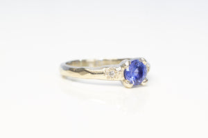 Mira Ring - 14ct White Gold with  0.93ct Ceylon Sapphire