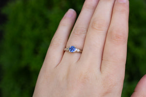 Mira Ring - 14ct White Gold with  0.93ct Ceylon Sapphire