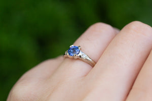 Mira Ring - 14ct White Gold with  0.93ct Ceylon Sapphire