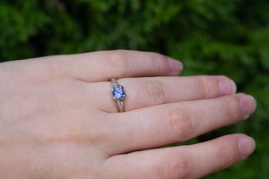 Mira Ring - 14ct White Gold with  0.93ct Ceylon Sapphire