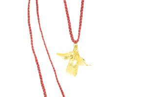 Waimea Leaf Pendant on Braided Cord - Single