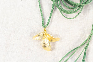 Waimea Leaf Pendant on Braided Cord - Single