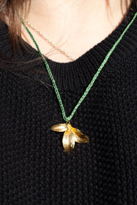 Waimea Leaf Pendant on Braided Cord - Single