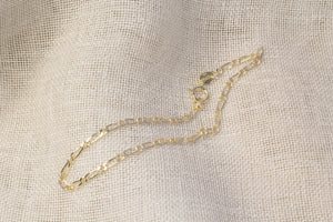 Figaro Chain Bracelet - 9ct Yellow Gold