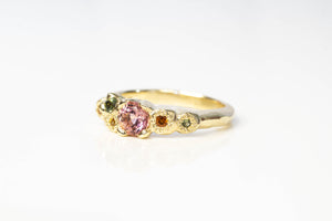 Stratus Ring - 9ct Yellow Gold with Tourmaline, Sapphires, Garnet and Citrine