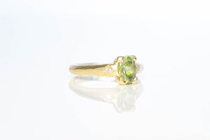 Eos Ring - 9ct Yellow Gold with 1.125ct Yellow-Green Sapphire