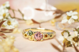 Stratus Ring - 9ct Yellow Gold with Tourmaline, Sapphires, Garnet and Citrine