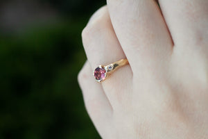 Mira Ring - 14ct Yellow Gold with Pink Tourmaline