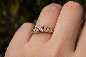 Stratus Ring - 9ct Yellow Gold with Tourmaline, Sapphires, Garnet and Citrine