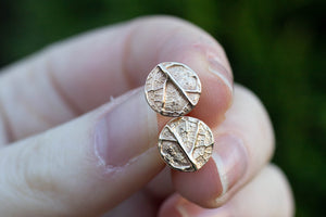 Vena Studs - 9ct Yellow Gold