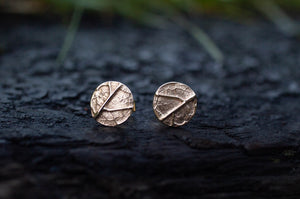 Vena Studs - 9ct Yellow Gold