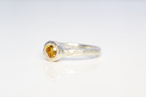 Neve Ring - Sterling Silver with Citrine